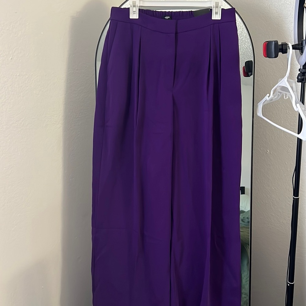 Express purple wide leg pants